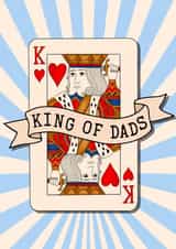 Cool Fathers Day Card - King of Dads - Card created by Poppy & Mabel 