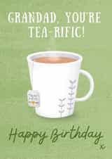 Cute Birthday Card - Tea-rific Grandad created by Rebecca Handy