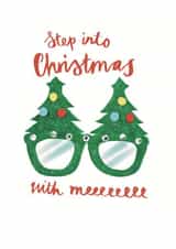 Step Into Christmas - Elton inspired Christmas card created by Bertie Bryans