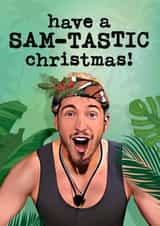 Funny Christmas Card - I'm a Celebrity - Sam Thompson created by Mrs Best Paper Co.