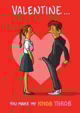 Cheeky Valentines Card - Knob Throb created by Bryony Jackson Walters