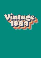 Retro 40th birthday card - 1984 created by Dottie Mottie