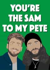 Funny Birthday Card - Pete Davidson & Sam Thompson - Celebs created by R&M Designs