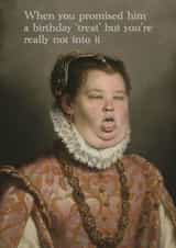 Rude Birthday Card - For Her - Birthday Treat created by Groves Design