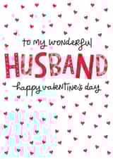 Classic Valentines Card - Wonderful Husband created by The Boy and the Bear