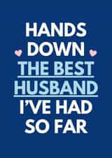 Funny Love Card For Husband - Hands Down created by Sundiva Designs