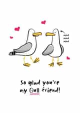 So glad you're my gull friend - Funny Valentine's Day Card created by Charlotte Thornes