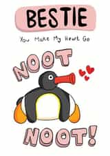 Best Friend Valentines Card - Pingu Noot Noot created by Bishop, Please!