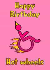 Cheeky Happy Birthday Card - Hot Wheels created by Lisa Wardle
