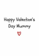 Cute Valentine’s Day Card - For Mummy - From the Kids created by Amy (Hedgecards)