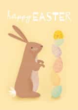 Cute Easter Card - Bunny Illustration created by Sian Moore Illustration