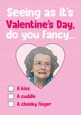 Funny Gavin & Stacey Valentine's Card - Doris - Cheeky Finger created by Bonne Nouvelle