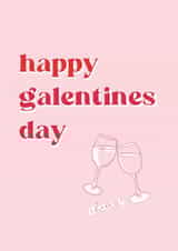 Funny Valentines Card - Happy Galentines Day created by Brainbox Candy