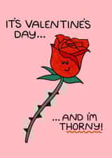 Cheeky Valentine’s Day Card - I’m Thorny! created by Doris Dishcloth