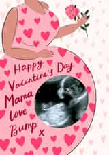Personalised Valentines Day Photo Card created by Rumbambar - Cute Valentines Card - From the Bump