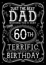 Jack Daniels Whiskey Birthday Card - Dad - 60th created by  la la la     Designs