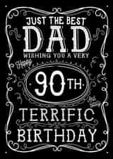 Jack Daniels Whiskey Birthday Card - Dad - 90th created by  la la la     Designs