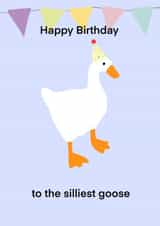 Funny Happy Birthday Card - Goose created by Chloe Page