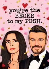 Posh & Becks - Funny Beckham Valentine's / Anniversary Card created by Mrs Best Paper Co.