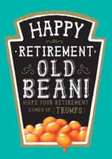 Funny Retirement Card - Heinz Baked Bean Design created by la la la Designs