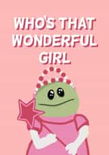 Cute Valentines Card - Wonderful Girl created by Funny Hunny