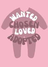 Adoption Congratulations - Pink Baby created by Designs by Nell