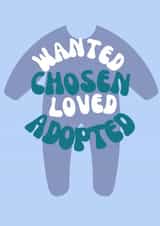 Adoption Congratulation Card - Blue Boy created by Designs by Nell