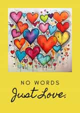 Beautiful, card for those times when words can't explain your feelings. created by ONI - Imaginative Art