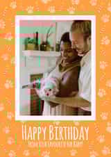 Personalised Birthday Photo Card created by Simon - Cute Birthday Photo Card - From your Fur Baby