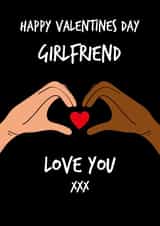 Cute valentines card - for Girlfriend created by Quinton cards