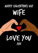 Cute valentines day card - for your wife created by Quinton cards