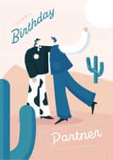 Wild West Birthday Card - Ideal for any cowboy enthusiast created by ERW design