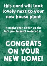Funny new home card created by Sean David Cards