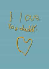 Cute card for Daddy created by Gingersnap Designs