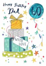 Classic Birthday Card - Dad - 60th created by Katie Phythian Design