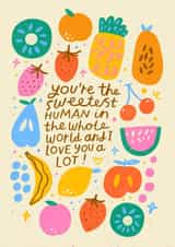 Love is Sweet Valentine's Day Card - Heartfelt message created by Nikki Miles
