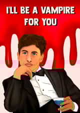 Naughty Saltburn Card - Oliver - Barry Keoghan created by Poppy & Mabel