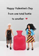 Punny Valentines Card - To a total hottie created by Bold & Bright Cards