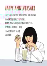 Mia Wallace - Pulp Fiction - Anniversary Card created by Bethany Draws Things