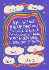 Rainbow Valentine's Day Card created by Nikki Miles