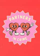Cute Anniversary & Valentine's Day Card – Partners In Crime created by Insa Prints