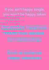 Funny single Valentine’s Day card to remind your single friends you love em’ created by Swallow Designs