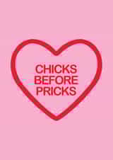 Cute & funny card  for your Galentine! created by Swallow Designs