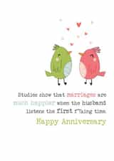 Funny Anniversary Card For Significant Other - Listening created by Dandelion Stationery