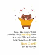 Cute Friendship card - Amazing Person - Feel Better created by Dandelion Stationery