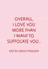 Funny Anniversary/Valentines Day Quote Card created by Puns and Needles