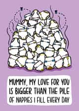Funny Mothers Day Card - from the Baby created by TeePee Creations