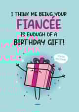 Funny Birthday Card For Fiancé - Cute Birthday Card created by Twisted Haggis