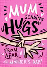 Cute Mother's Day Card - Hugs from afar created by Emma Proctor