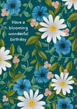 Cute Birthday Card For A Loved One - Happy Floral - Blooming Wonderful Birthday created by Boots & Stanley
